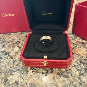 Cartier White Gold Ring - size 5